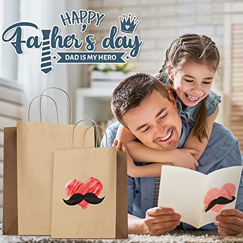Image of Disposable Kraft Paper Bags 10X14X5 Inches(Brown) 50Pcs -Shopping Merchandise Grocery Retail Paper Carry Bags -Recycled Eco Friendly Paper Bags(50 Pcs)