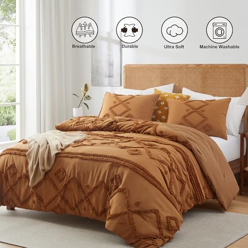 Oli Anderson King Comforter Set, Tufted Boho Bedding Sets - image 2