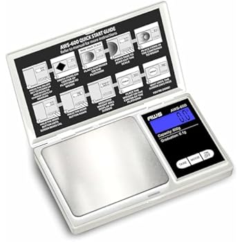 Tool Scale American Weigh Scales 600g x 0.1g Digital Pocket Scale | High Precision Digital Scale LCD Display Multi Unit Conversion Pocket Grams Scale, Jewelry Scale, Small Smart Weight Scale - Silver