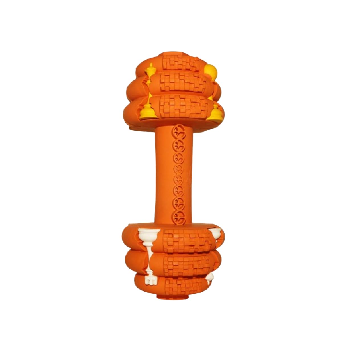 WAGGING MASTER Round Dumbbell Chew Toys for Dogs | Interactive Durable Rubber Dog Toy | Perfect Dog Toys for Large Dogs | Ideal for Training and Playtime (Large, Orange) (B0D5R99TD6) Amazon Price History, Amazon Price Tracker