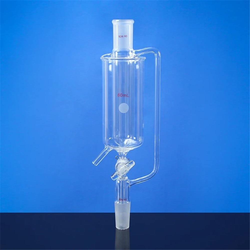 Vetreria da laboratorio Imbuto a pressione costante in vetro borosilicato LH-230 con valvola in vetro sostituibile(LH-230-607)