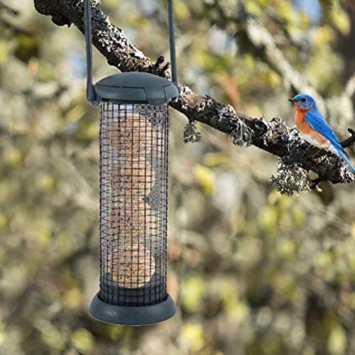 Uyuke Outdoor Bird Feeder Fat Ball Food Dispenser Wild Bird Hanging Feeder Squirrel Proof