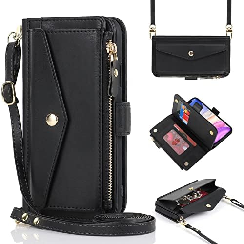 SailorTech For IPhone 12 Pro Max Phone Case With Credit Card Holder For Men, IPhone 12 Pro Max Case With Credit Card Slots Wallet Zipper Case For - View #8