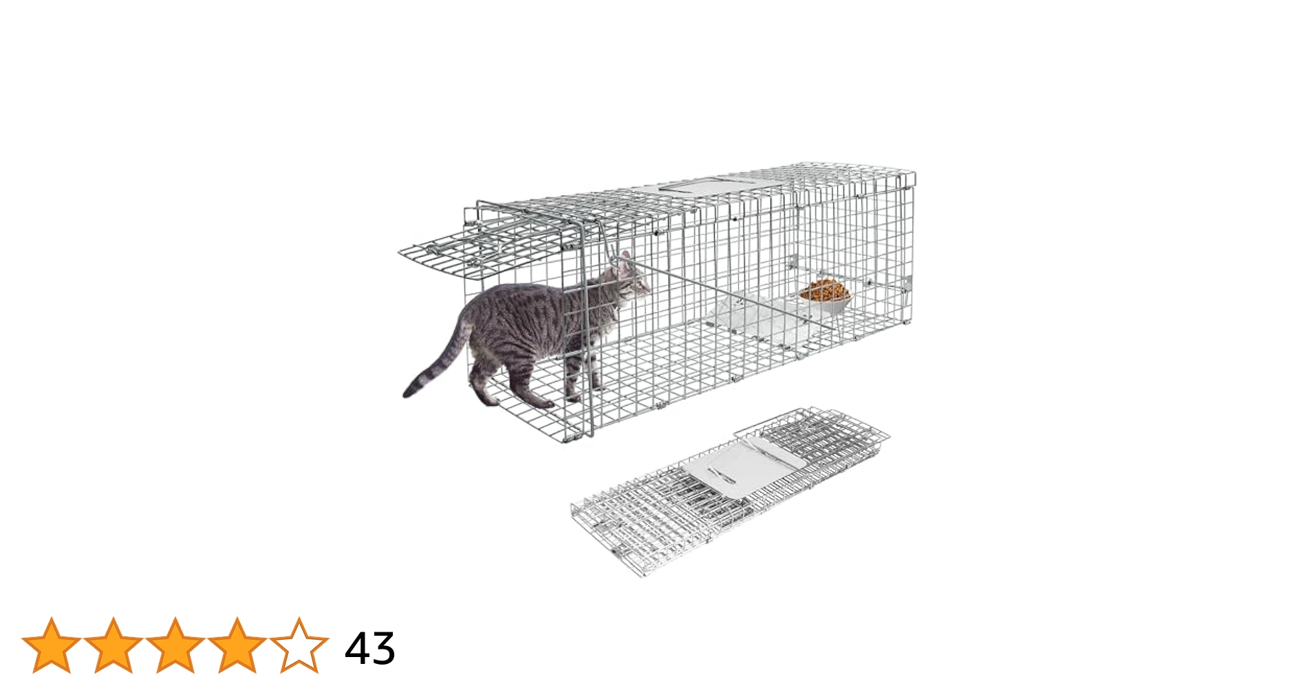Areden 動物用 捕獲器 猫の保護器 （ 63x19x28CM） グリーン Areden 動物用 捕獲器 猫の保護器 （ 63x19x28CM） グリーン