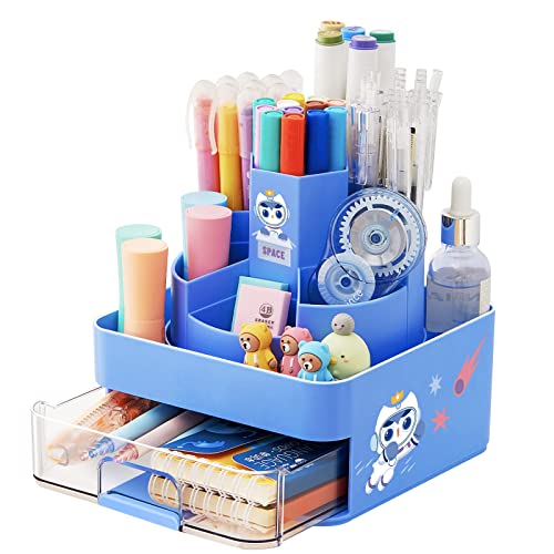 Owelth 360° Drehbar Stiftehalter Schreibtisch Organizer mit Schublade,...