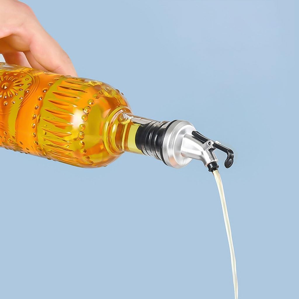 Contenitore in vetro per olio da cucina, barattolo sigillato per condimenti per salsa di soia, aceto, salsa di ostriche e olio di sesamo, perfetto per conservare condimenti e prodotti essenziali da