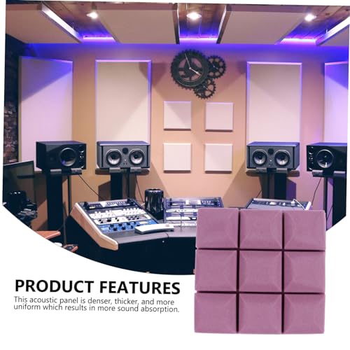 Set de 12 piezas de paneles absorbentes de sonido color púrpura para puertas y techos miniatura 6