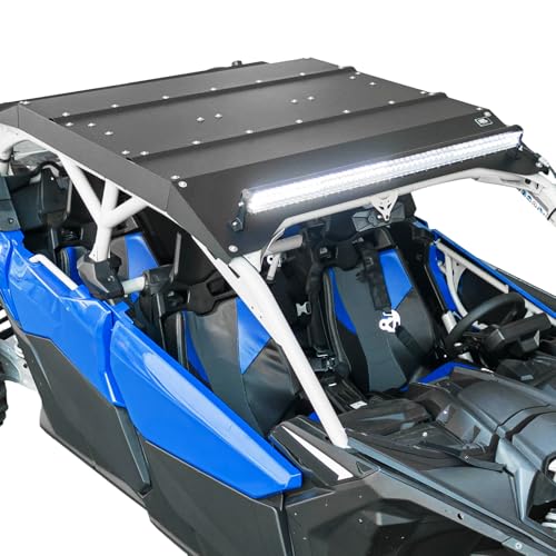 KEMIMOTO X3 Max Aluminum Roof with 44 LED Light Bar & Mount Brackets w/Rocker Switch Wiring Kit Flat Roof Compatible with Can Am Maverick X3 Max 2017-2026 All Models