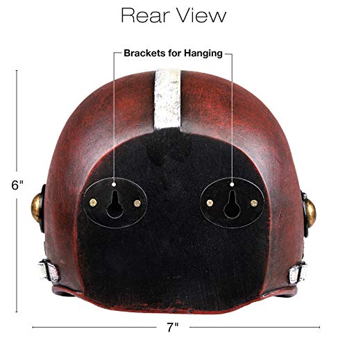 image for Excello Global Products Football Helmet Toilet Paper Holder: Rustic Ba