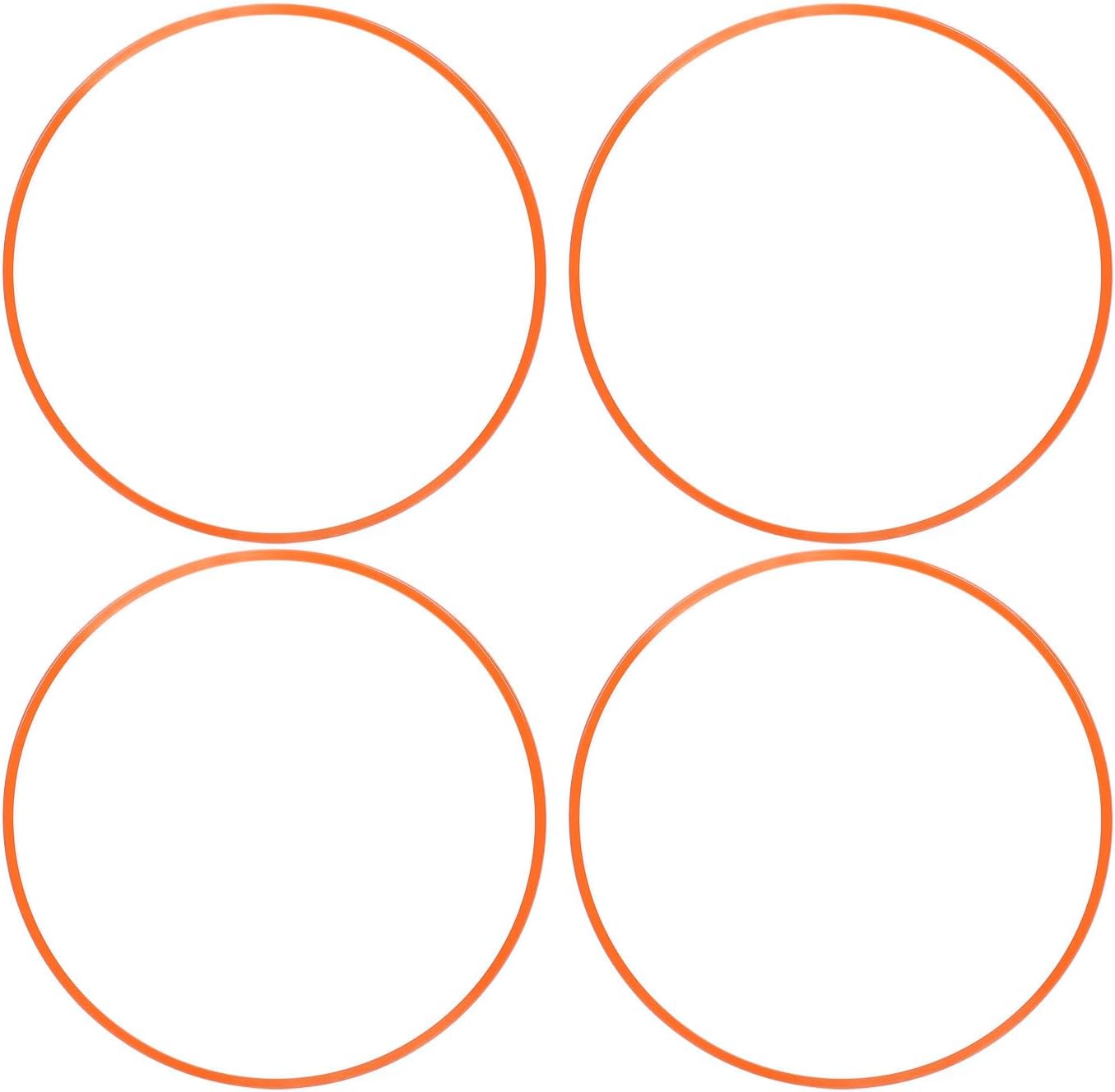 18 Inch Wheel Rim Protectors, Self Adhesive ABS, Orange, 4PCS - Scratch Protection, Simple No - Removal Installation, Universal Fit