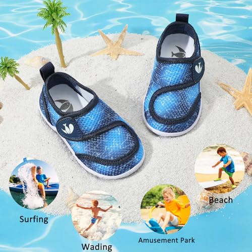Image of FEETCITY Toddler Water Shoes Boys Girls Swim Shoes Quick Dry Kids Aqua Socks Barefoot for Beach Swimming Pool