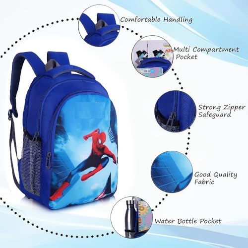 Image of GOOD STAR Polyester kids Primary School Backpack, 30 Litres, Cartoon Print, for Nursery to 5th Standard Boys and Girls Tuition Lightweight cartoon Bag