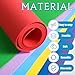 Fainne 8 Pcs Craft Foam Sheet Roll, 39''x13'' Colorful EVA Foam Sheet for Valentine's Day Craft Classroom Bulletin Board Cutout Hanging Decor Wedding Favors DIY Projects(2 mm Thick,Bright Colors)