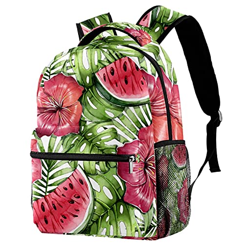 Sac à dos campus motif tropical pour les sorties scolaires et voyages