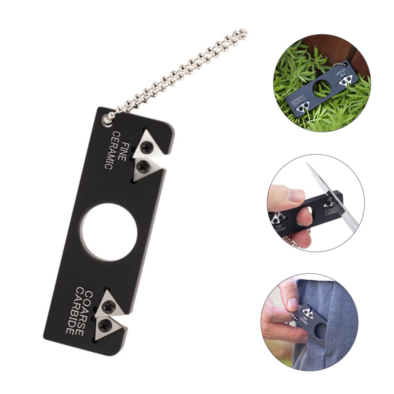 Alipis 2 Pz Affilatrice ad angolo fisso affilatrice domestica mini temperamatite attrezzo affilacoltelli portatile arrota taglierino strumento di affilatura per esterno diamante