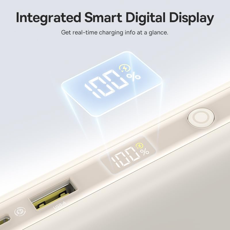 Miniatura 7 de Baseus Cargador portátil con cable integrado, banco de energía para portátil de 100 W, 20000 mAh, batería USB C esencial de viaje de carga rápida