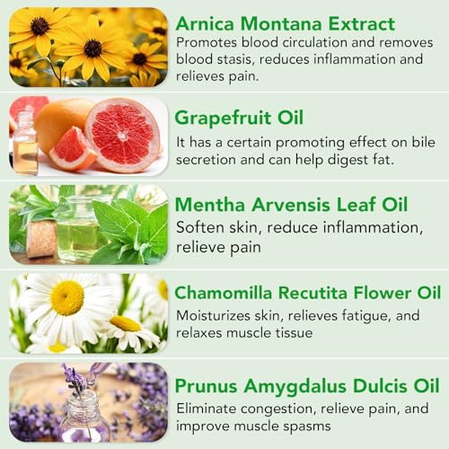 Massage Oil, Body Oil for Relaxing and Soothing, Massage Oils for Massage Therapy for Improve Muscle Soreness, Joint Pain Relief and Moisturizing Skin - 250ML - Image 5