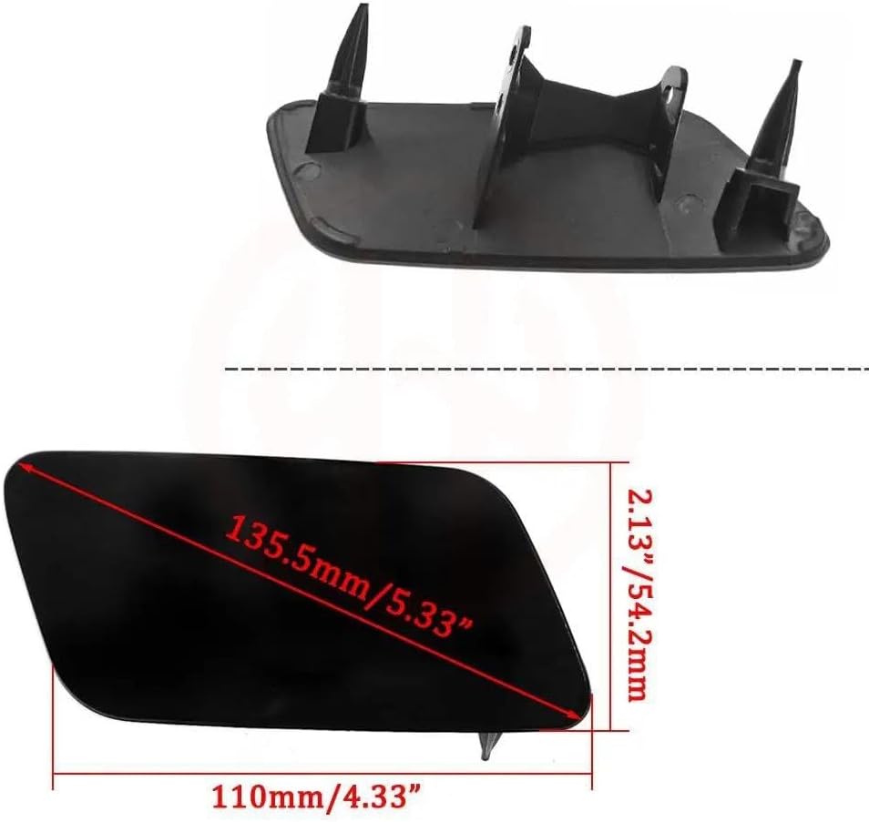 Car Front Bumper Headlamp Light Washer Nozzle Cover 8V3955276 8V3955275 for Audi A3 2012-2016 Car Headlight Cover