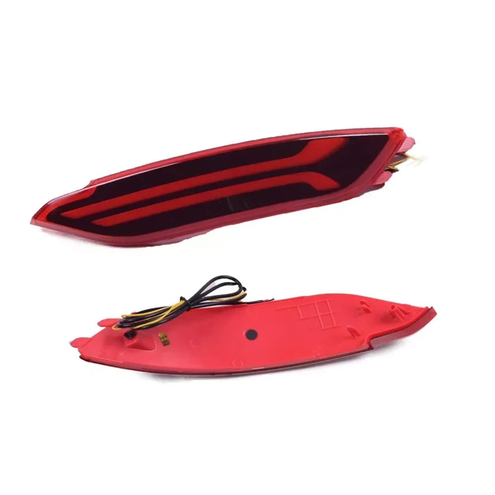 Pasuje do Hyundai Tucson 2015 2016 2017 2018 tylna lampa przeciwmgłowa kierunkowskaz światło hamowania miganie samochodu 2 sztuk samochodów LED światło reflektora(Red 3 Functions)