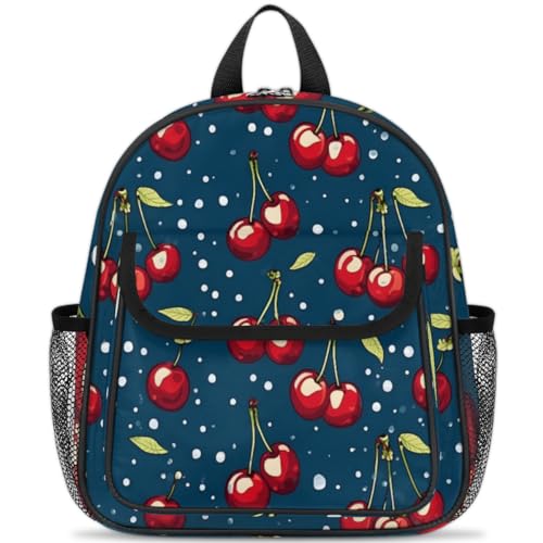 Sac à dos enfants motifs cerises pour l'école et les sorties de taille unique