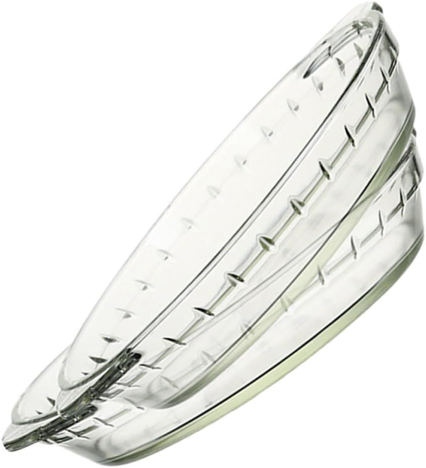 Gatuida Glass Baking Tray Set 9-inch and 10-inch Heat-resistant Glass Tableware for Microwave and Refrigerator Use, Oven-safe Bakeware for Home Cooking and Baked Rice Dishes, 2 Pieces