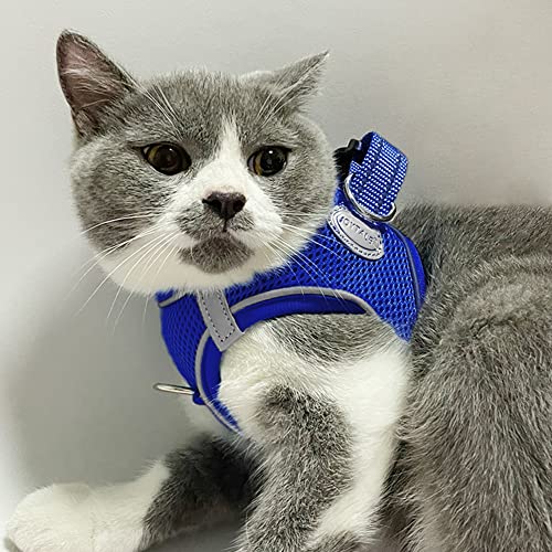 Joytale Step in Dog Harness,Soft Mesh Reflective Breathable Vest Harnesses,Easy Walk Harness with Safety Buckle for Cat and Puppies Dogs,XXXS,Navy Blue - Image 2