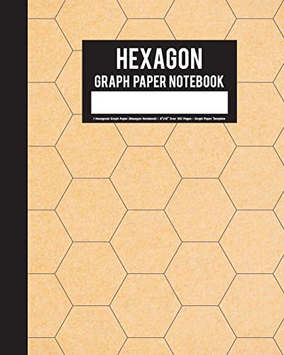 Hexagon Graph Paper Notebook: 1 Hexagonal Graph Paper (Hexagon Notebook ...