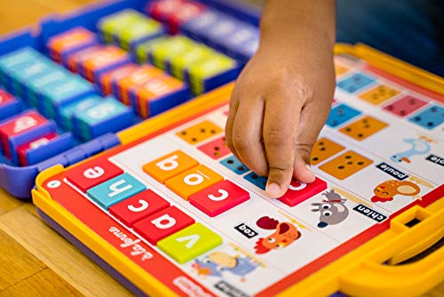 Nathan - J'apprends à Lire - Reconnaitre les Lettres - Jeu Educatif - Développe l'Autonomie - 90 Jetons Lettres avec Système Autocorrectif - Pour Enfants de 5 à 7 ans