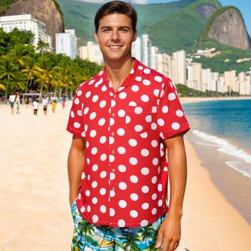 DOKKIA Men's Casual Tropical Floral Short Sleeve Luau Beach Aloha Hawaiian Shirt3