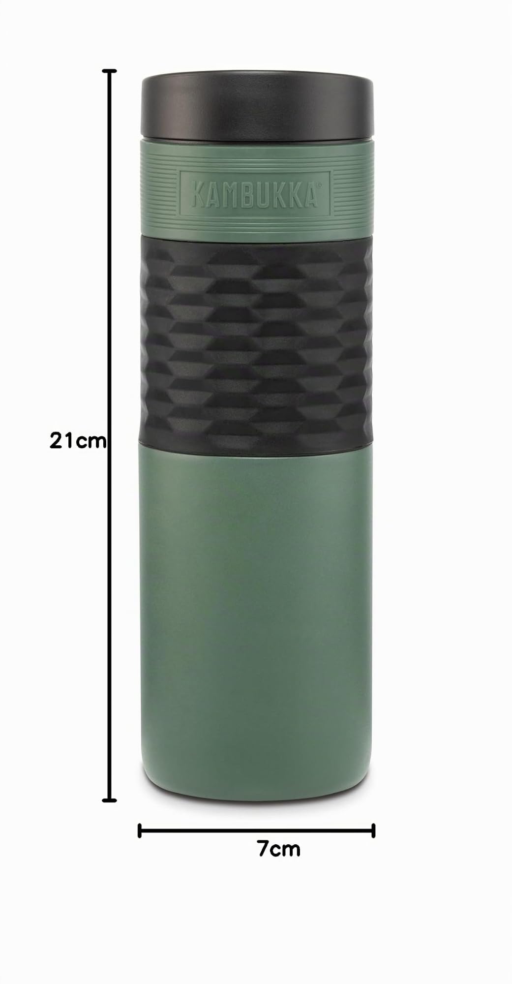 Audi 3292500110 Isolierbecher Trinkflasche Isolierflasche Ringe Logo 500ml grün
