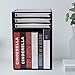 Vertical Literature Organizer 11 Compartments Wooden Office Desk File Holder Organizer Office and Classroom Desktop Sorter with Removable Dividers for Organizing Letters Files Mail (Black)