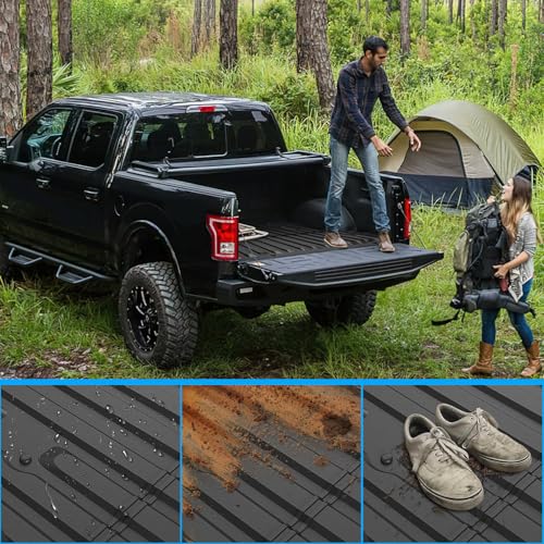 Nilight Truck Bed Mat Compatible with 2017-2026 Ford Super Duty F250/F350/F450 6.75 FT Accessories, Heavy-Duty TPE Thicken Edge Design, Non-Slip, All Weather Protection Pickup Liner, 1-Pack by Nilight - Image 5