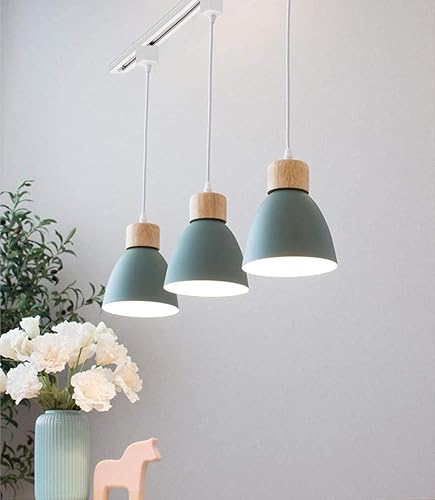 Miniatura 24 de Kiven Lámpara de pista tipo H, moderna luz colgante de pista de aureo, longitud ajustable, pedante de luz de pista para dormitorio, cocina, hogar