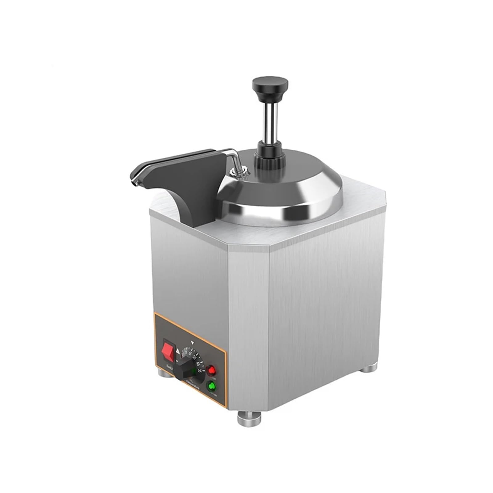 Gqnblvhzupdm One Color Syrup Machine, Hot Fudge Nacho Cheese Chocolate Dispenser Warmer