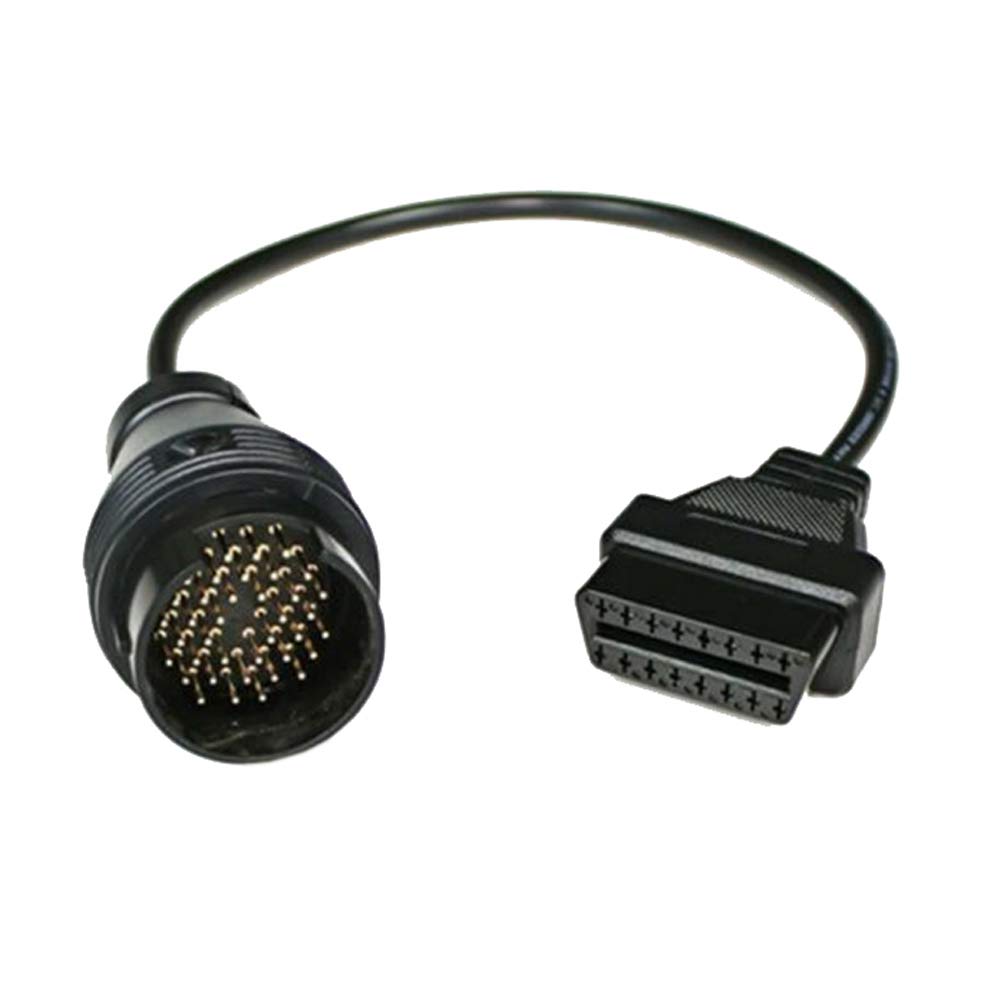 R44C adapter diagnostyczny OBD1 na 16-pinowy OBD2, kabel do pojazdów Mercedes z okrągłą wtyczką – kompatybilny ze starymi modelami – 40 cm kabel połączeniowy do samochodowych urządzeń