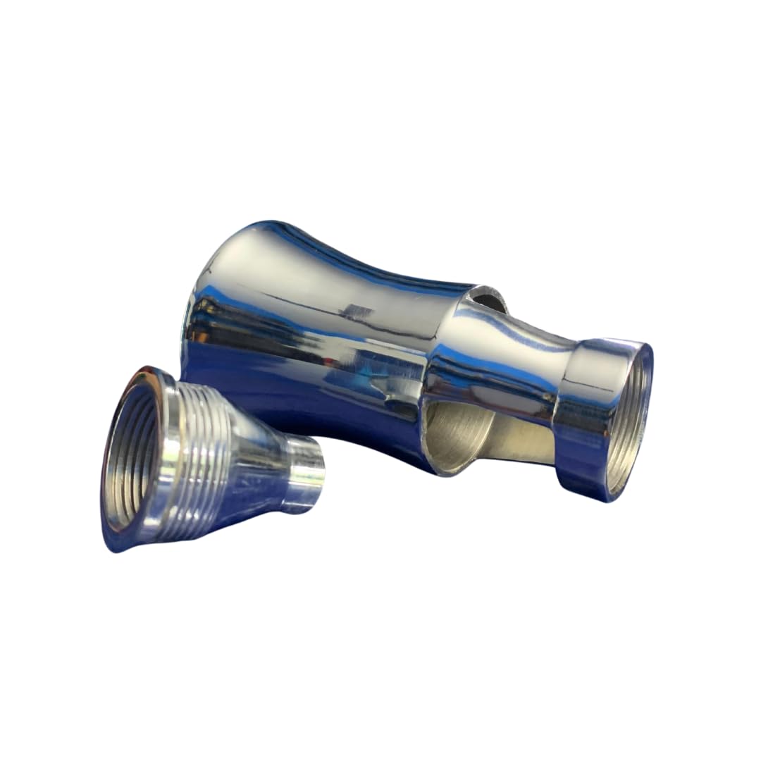 Chrome Plated Brass Geyser Jet Nozzle - 1" Water Spray Sprinkler, Ideal for Garden Pond, Outdoor Fountains and Water Feature, Set of 1 3