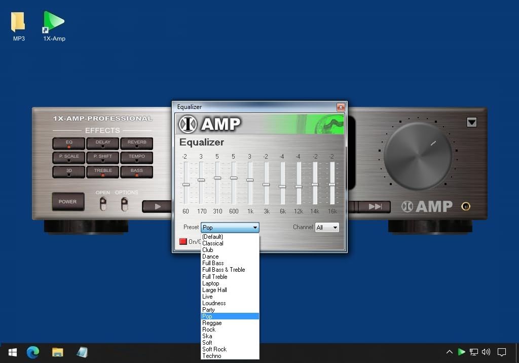 1X-AMP - Audioplayer (2026er Version) MP3 Player Software, Virtuelle Hifianlage, Jukebox und Audio Player Windows