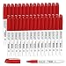 Permanent Markers,Shuttle Art 30 Pack Red Permanent Marker set,Fine Point, Works on Plastic,Wood,Stone,Metal and Glass for Doodling, Marking