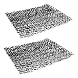 AKOOSY 2 Stück Erosionsschutzmatten 30x30cm aus Biologisch Abbaubarem Gartenvlies zur Bodenstabilisierung und Hangsicherung Gartenabdeckung für Beete und Rasen