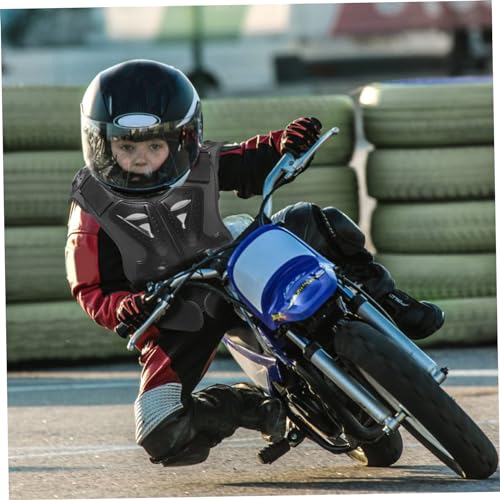 Chaleco de armadura 3D para niños protector de pecho ajustable de moto talla M 7