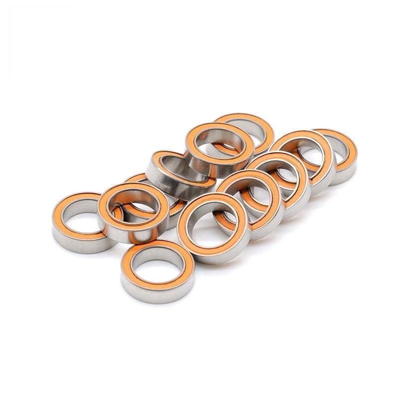 10Pcs 10x15x4 S 6700 2RS CB ABEC7 Stainless Steel Hybrid Ceramic Ball Bearing Without Grease Fast Turning