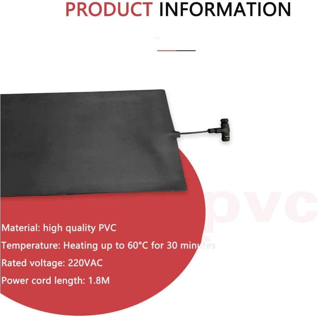 review Snow Melting Mats Ice Snow Melting Mats, PVC Heated Outdoor Walkway Mat, Home Snow Melting System, 2