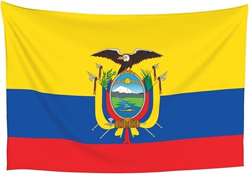 LIFANGMI Tapiz de bandera de Ecuador de 60 x 40 pulgadas, tapiz de pared para dormitorio, sala de estar, dormitorio universitario
