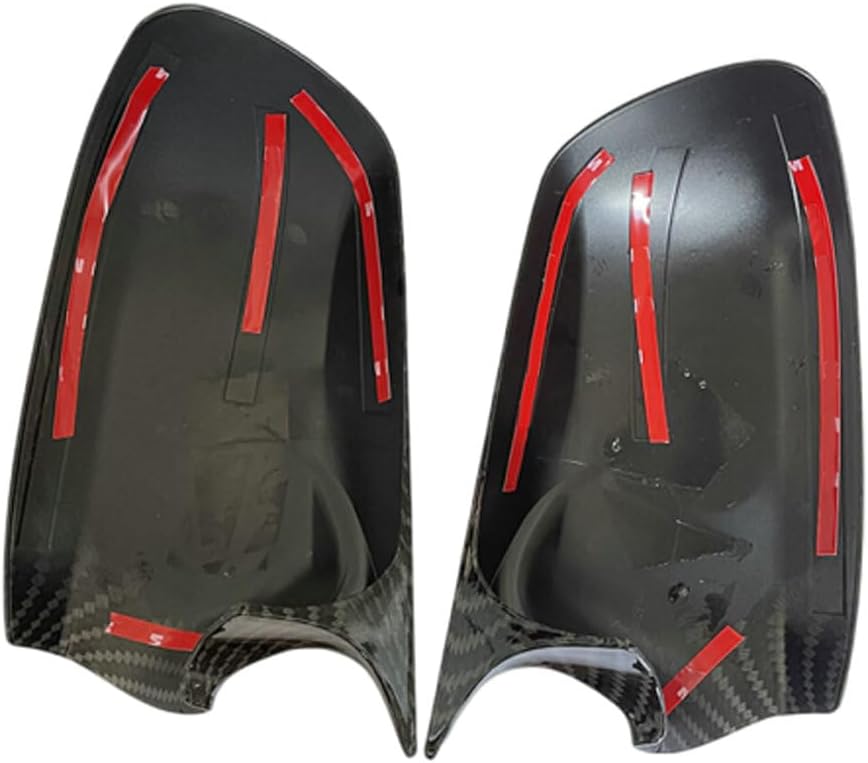 2pcs Side Door Wing Mirror Cover Cap Compatible with Mazda 3 Mazda 6 2003-2008 Driver & Passenger Side Carbon Fiber OX Horn Lid Rearview Shell new Exterior Accessories