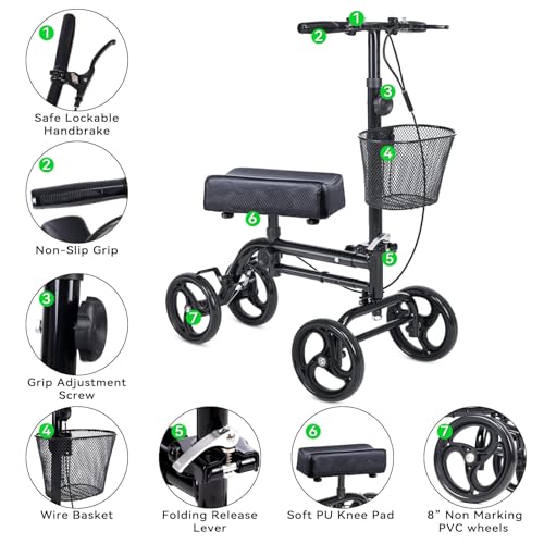 Rouleau de roue anti douleur cheville avec double freinage