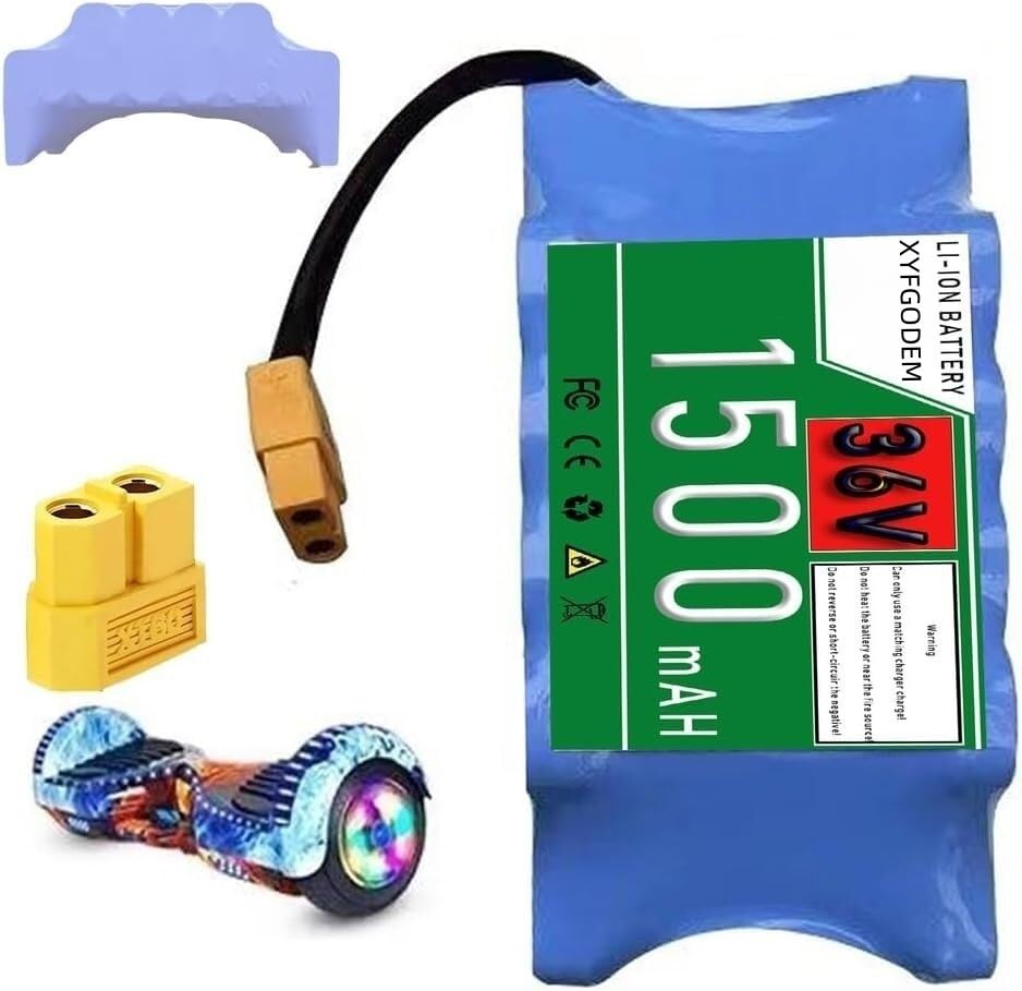 BaterÃa de Repuesto para Patinete eléctrico 36 V, 10S1P, 1500 mAh/1.5Ah, Recargable, Iones Litio, para eléctrico/patineta autoequilibrada
