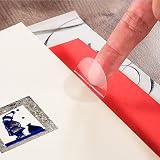 400 Verschlussetiketten Etiketten transparent Klebepunkte Verschluss Siegel 30mm