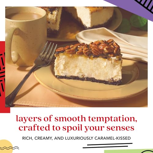 David’s Cookies Cheesecakes – Creamy, Classic Bakery Dessert Perfect for Any Occasion – Great Gift Idea for Women, Men, and Kids for Delivery – Chocolate Caramel Pecan Cheesecake 10"