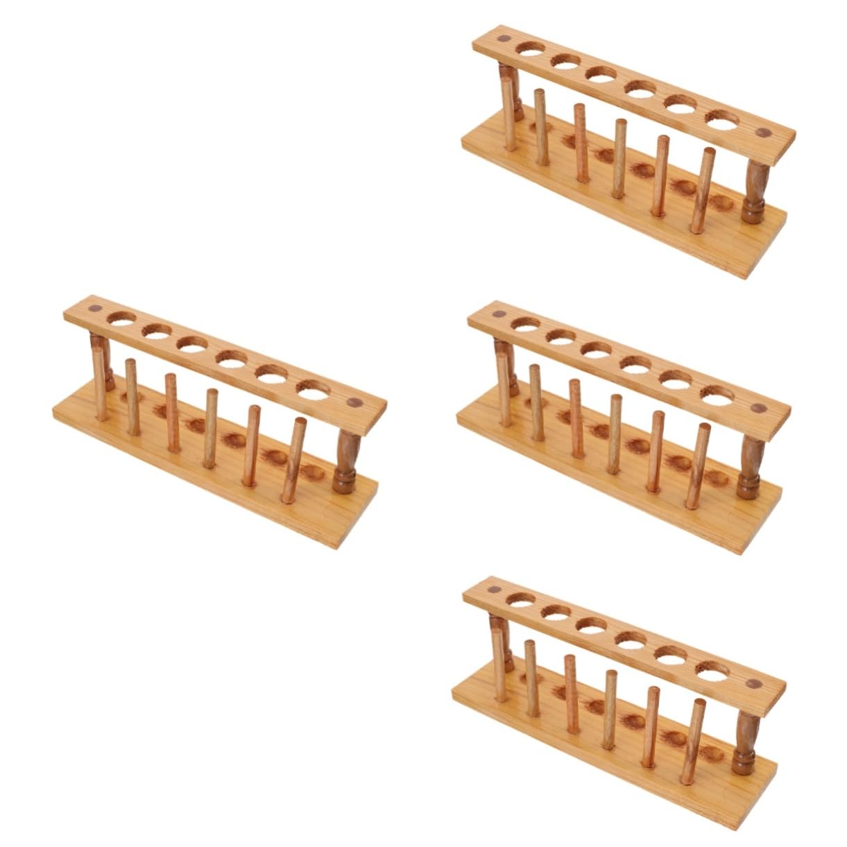 Healifty 4stücke Holz Testrohrständer Für Labor Und Forschung Stabiler Organizer Für Reagenzgläser Vielseitig Einsetzbar Leicht Und Platzsparend Sicheres Halten Von Testtuben