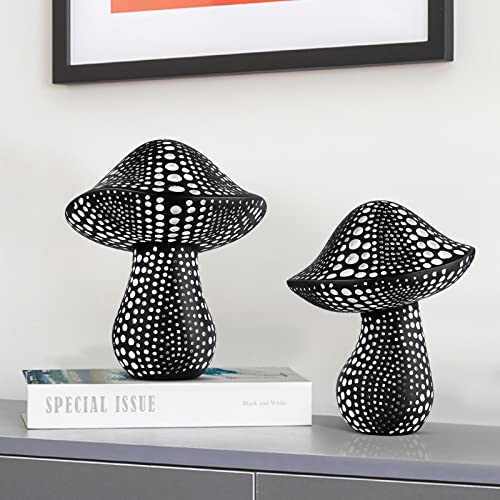 Icarmount Mushroom Statue Decor, Crafted Mushroom Statues For Home Decoration, Living Room Bathroom Bedroom Kitchen Book Shelf Office Decoration Figurines Gift #TOP5